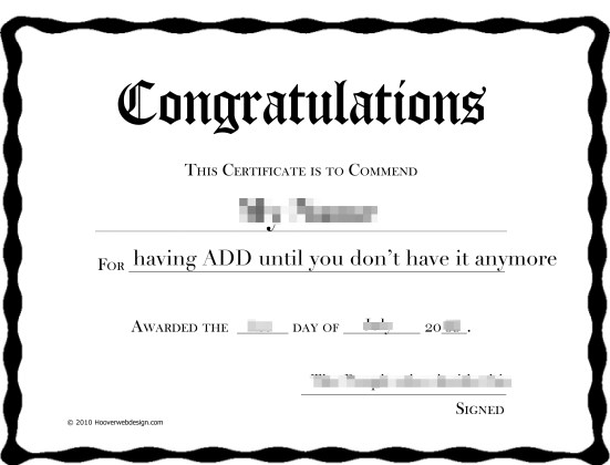 Printable Congratulations Awards Certificate